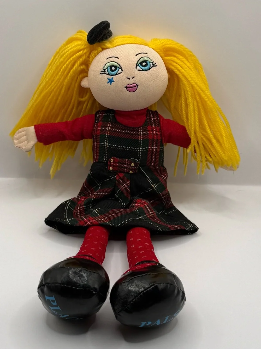 The Children’s Place Strawberry Blonde Sort Plush Doll Place Pals Plaid Dress